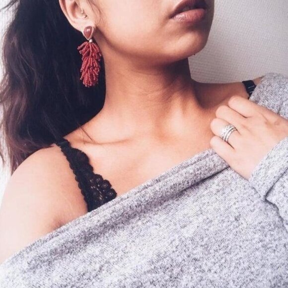 Stella & Dot Claudia Stackable Silver CZ Rings Bands - Picture 4 of 7